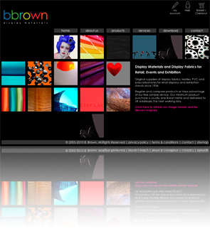 B Brown Display Materials