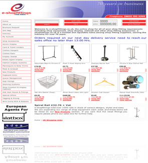 e-shopfittings from Hobday Ltd